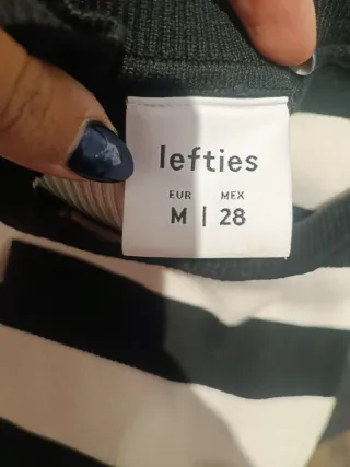 Vestido de punto Lefties rayas S