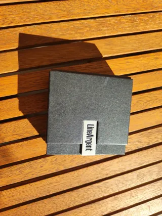 Pulsera de cristal checo morado y plateado