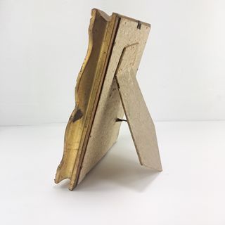 Vecchia cornice con foto uomo