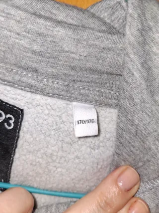 Sudadera H&M Niño Gris Calavera