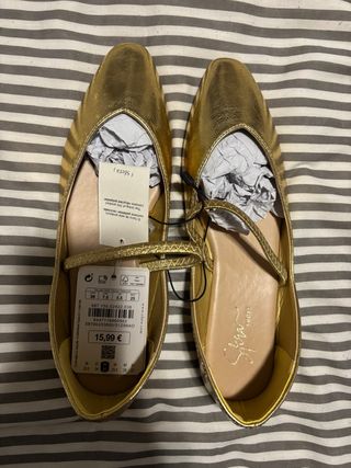 Merceditas doradas Sfera Talla 38