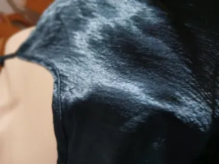 Vestido azul satinado tirantes