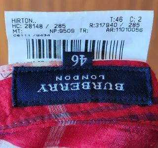 Pantalón Seda Burberry