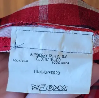 Pantalón Seda Burberry