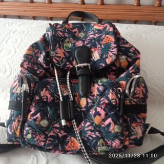Mochila estampada señora multicolor