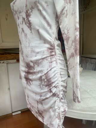 Abito donna maniche lunghe tie-dye