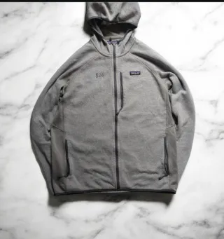 Felpa Patagonia con cappuccio grigia