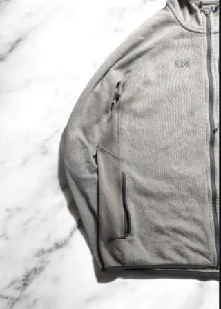 Felpa Patagonia con cappuccio grigia