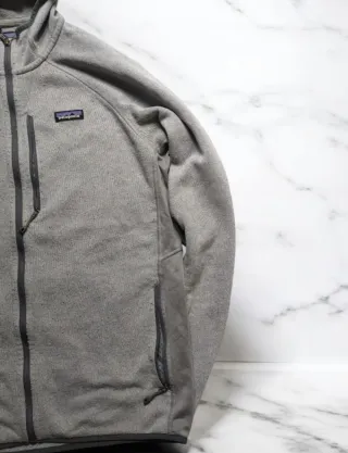 Felpa Patagonia con cappuccio grigia