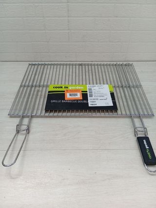 Griglia doppia per barbecue