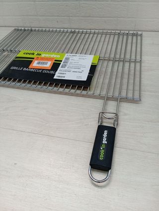 Griglia doppia per barbecue