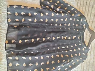 Blusa Zara manga francesa estampada