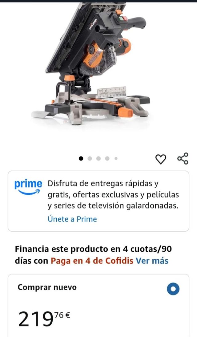 Sierra ingletadora híbrida Evolution