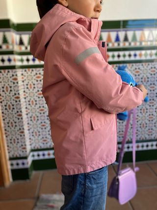 Abrigo impermeable niña reflectante