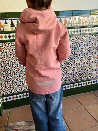 Abrigo impermeable niña reflectante