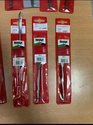 Lote de brocas planas para madera