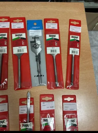 Lote de brocas planas para madera