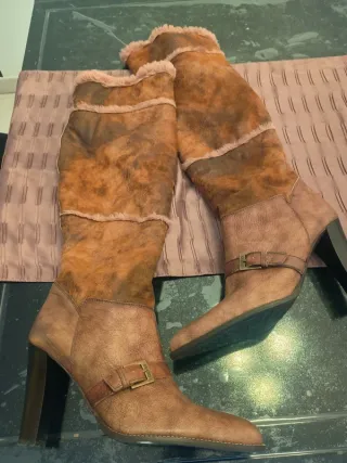 Stivali Guess Donna Tg 39 Camoscio