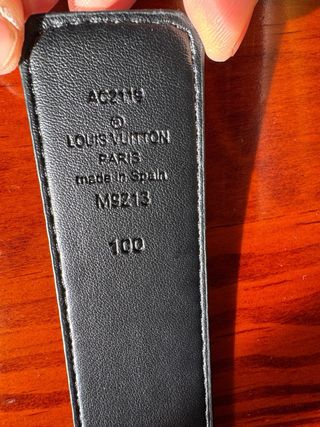 Cintura Louis Vuitton Grigio/Argento