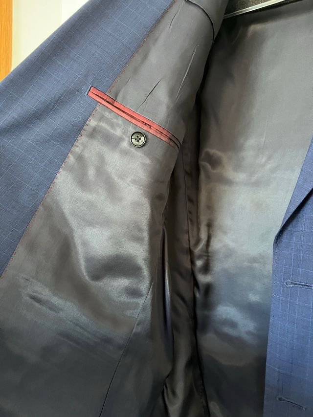 Traje chaqueta y pantalón CORTEFIEL azul M