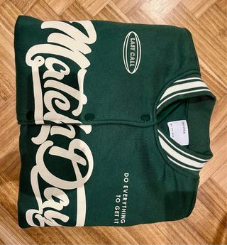 Bershka Sudadera Verde Last Call