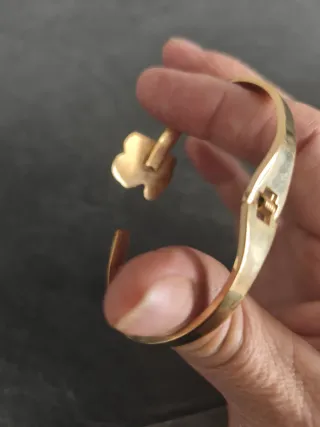 Pulsera , brazalete Oso Dorado y oso en piedra de