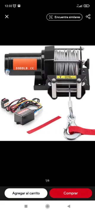 Cabestrante ATV 12V con Mando