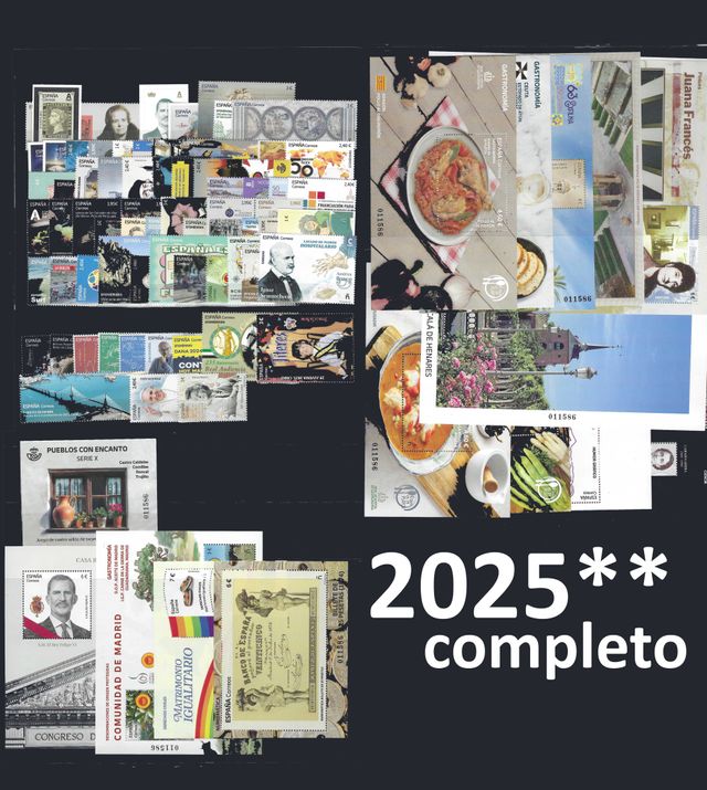 Spagna 2025 Anno Completo Francobolli MNH