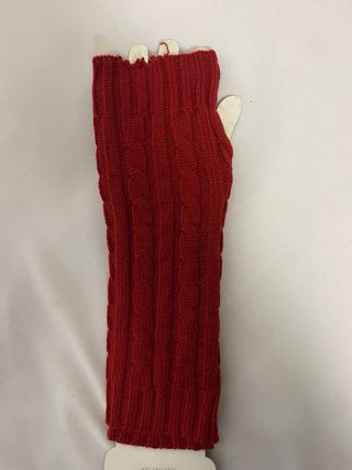 Mitones/Guantes sin dedos rojos adultos