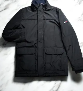 Parka Tommy Hilfiger uomo nera e blu