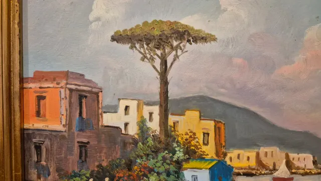 Dipinto a olio paesaggio marino