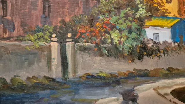 Dipinto a olio paesaggio marino