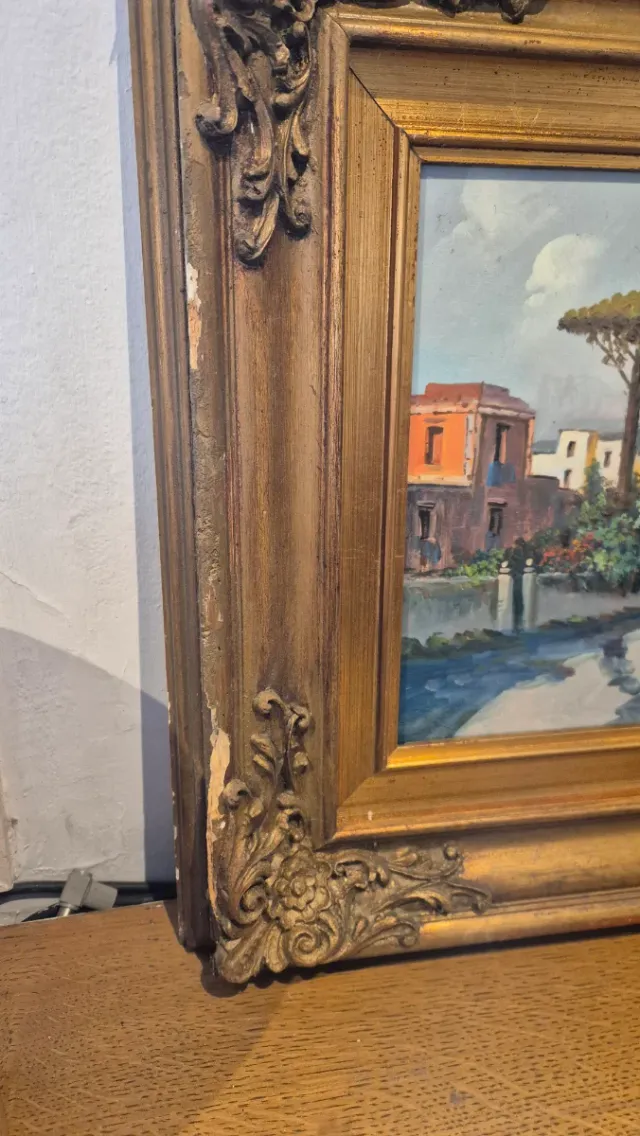 Dipinto a olio paesaggio marino