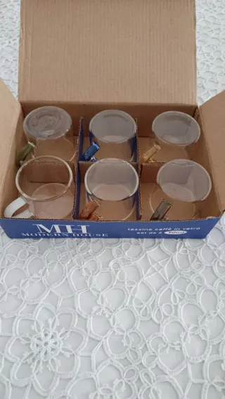 Set 6 Tazzine Vetro MH