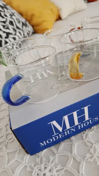 Set 6 Tazzine Vetro MH