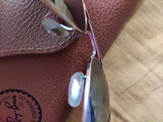 Gafas Ray-Ban Aviator Moradas y Plateadas + Funda