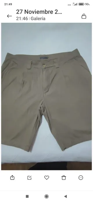 Pantalón corto hombre deTex beige