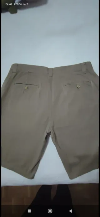 Pantalón corto hombre deTex beige