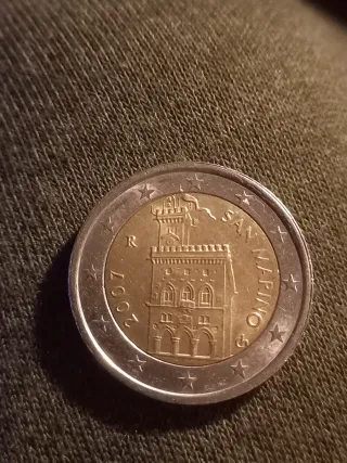 Moneta 2 Euro San Marino 2007