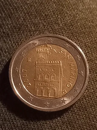 Moneta 2 Euro San Marino 2007