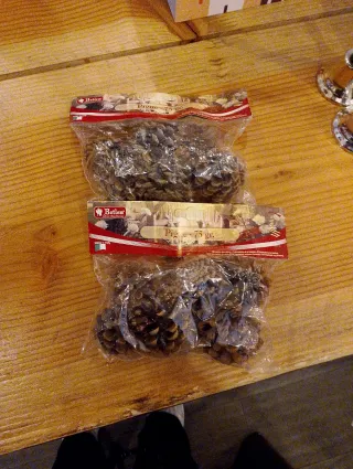 2 confezioni Pigne decorative Betlew