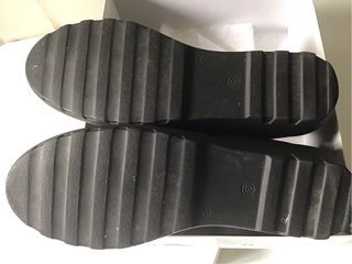 Botines ante nuevos cremallera cuña 39 kaki