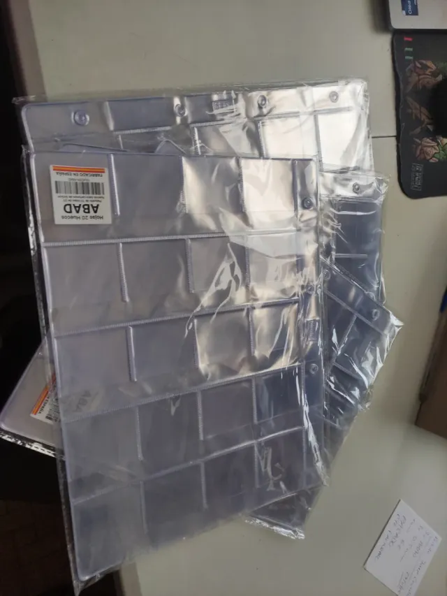 4 Pacchetti di Fogli ABAD con 20 Scomparti