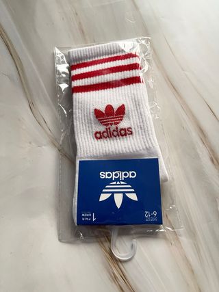 Calcetines Adidas Rayas Rojas
