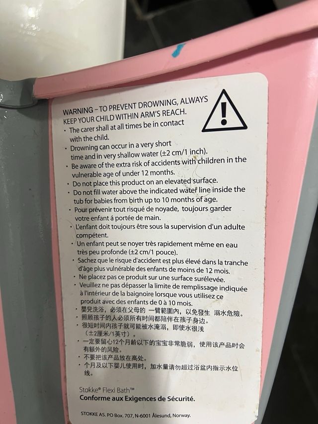 Bañera Stokke Flexi Bath Plegable Rosa