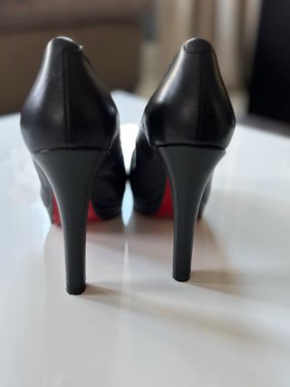 Zapatos Peep Toe Mujer Negros