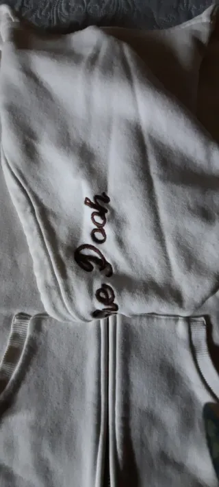 Morbida felpa bianca in cotone