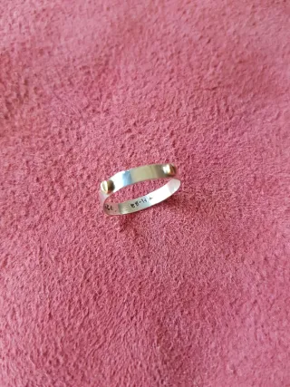 Anillo Plata y Oro México Único