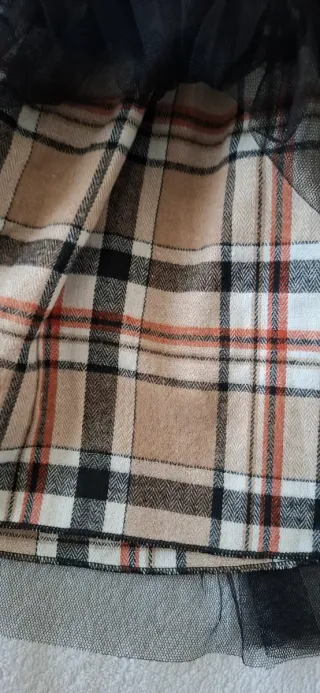 Vestito Natale Tulle Bambina 3/4 Anni