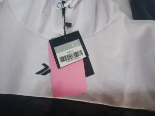 Vestido Sudadera Blanco y Negro